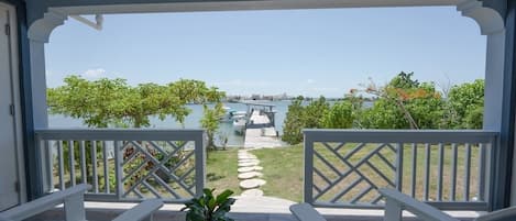 Private boat dock on the property