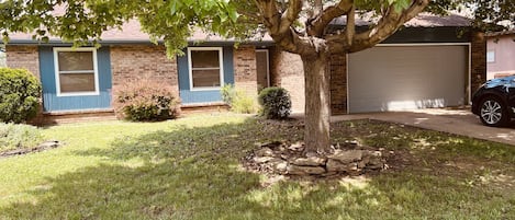 Exterior of home —in quiet, peaceful neighborhood.