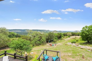 Top of the World views of the beautiful hill country from the deck.