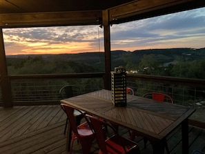 Enjoy gorgeous hill country sunsets!