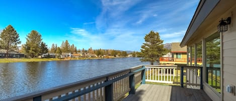 Lake view from large top deck