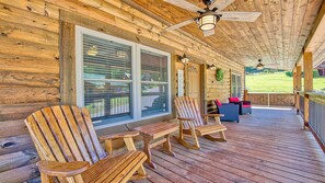 Another view of the front covered porch