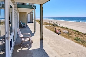 Enjoy fresh air and ocean views from your patio