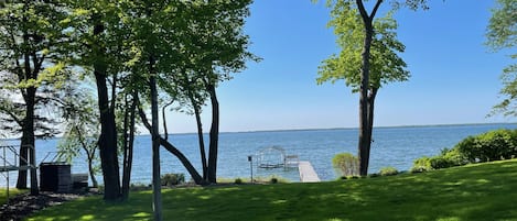 Lake view and yard space