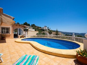 Water, Plant, Sky, Swimming Pool, Building, Azure, Flowerpot, Shade, Outdoor Furniture, Leisure