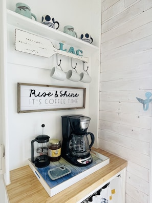 But first, coffee.