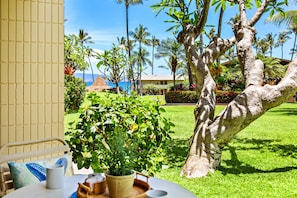 Sip your morning coffee from your ground floor lanai