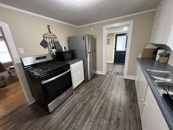 Beautiful and newly remodeled kitchen with all new appliances!