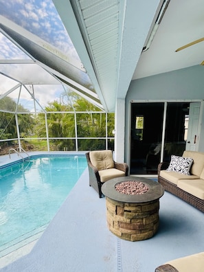 Relax in your private heated pool