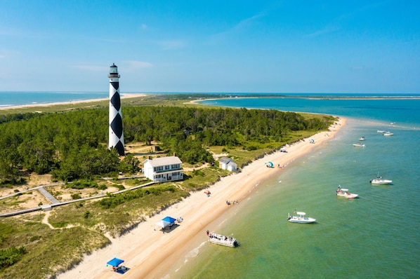 Enjoy the clear waters at Cape Lookout National Seashore!