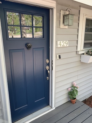 Front door and entrance. 