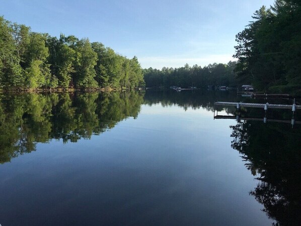 Sip your morning coffee with this view from the dock!