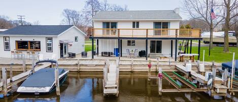 Back of the house on the river.