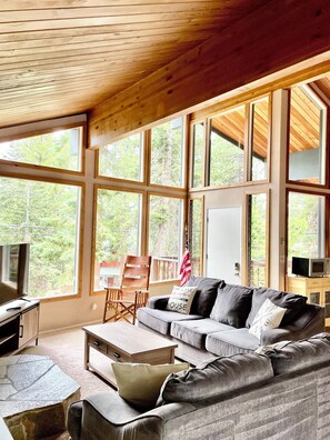 Living room view - filtered lake views