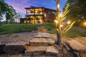Exterior at twilight