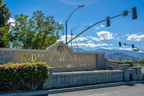 Indian Palms Country Club entrance.