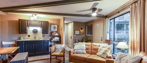 Living Room and Wet Bar