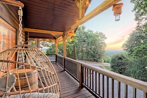 Side deck with sunset view. Long-range views of Georgia, making every moment unforgettable.