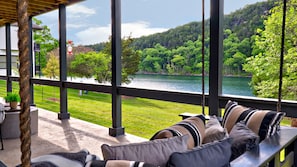 Bed Swing with Lake View