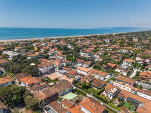 Zone Résidentielle, Horizon, Côte, Vue Du Ciel, Quartier, Mer, Paysage, Photographie Aérienne, Cotiers Et Relief Océaniques, Design Urbain