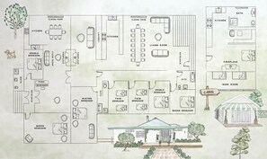 The layout of property from above 