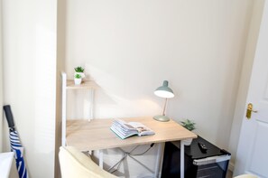 A perfect working space to read book or catch up with your emails.