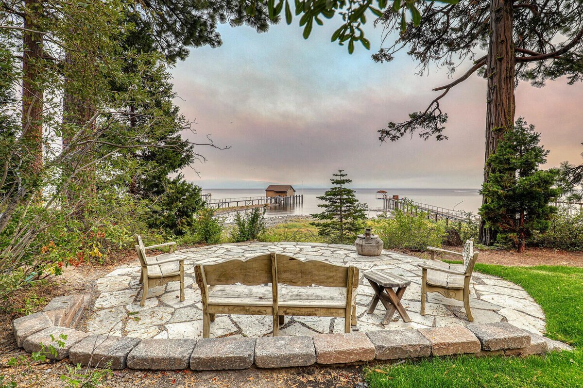 Inspiration Lakefront By Tahoe Getaways – Private Estate – Pier and Buoy. Professionally Designed