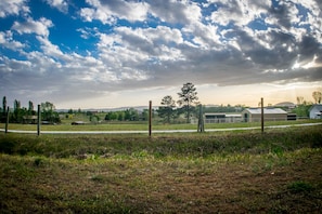 Sprawling country view from your new favorite outdoor space.