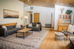 Cozy family room just inside the front door!  Central to the whole home.