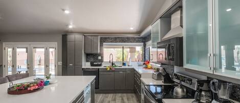 Remodeled Kitchen with Oversized Island