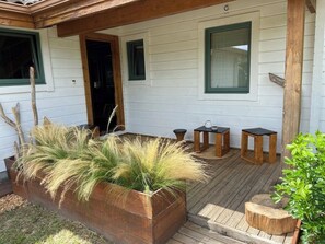 Les fameux oyats dont la villa porte le nom. Voici l'entrée :-)