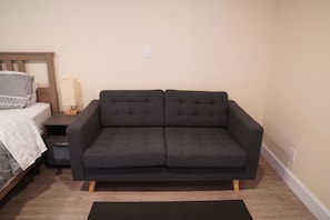 Comfortable sofa for two.