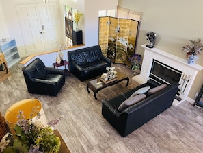 View of Living Room and Front Door