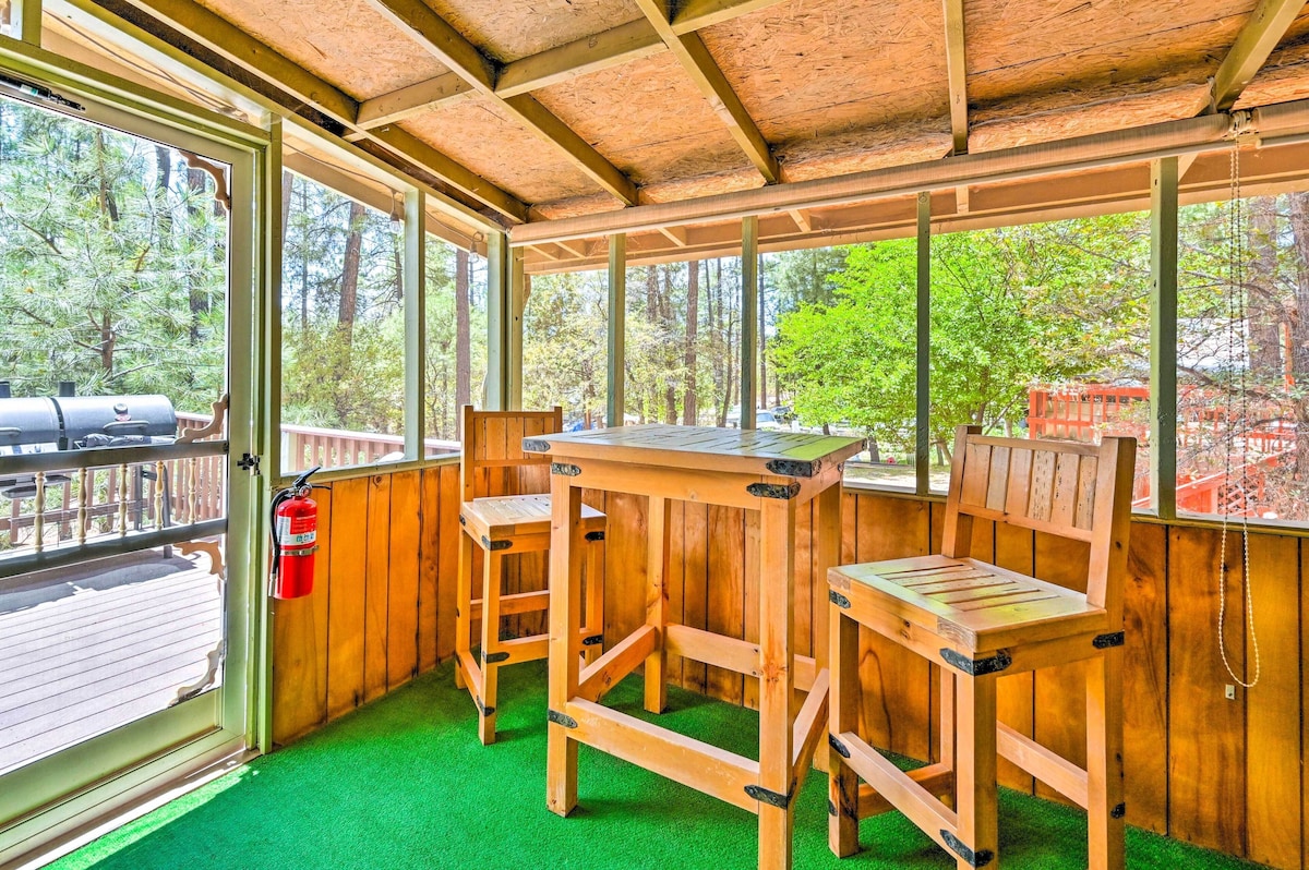 Pine Cabin in the Woods w/ Yard + Grill!