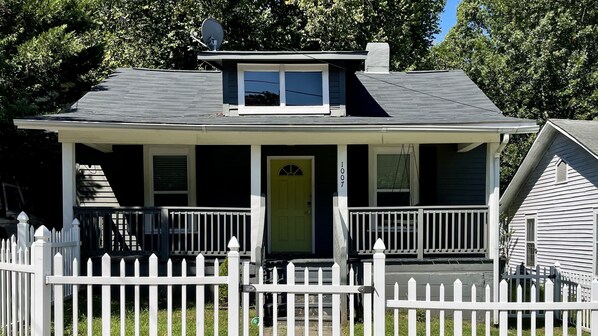 Exterior with large porch