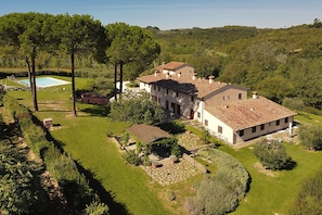 The whole property surrounding by greenery and the sharing pool