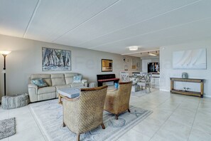 Living Room and Balcony with Ocean View