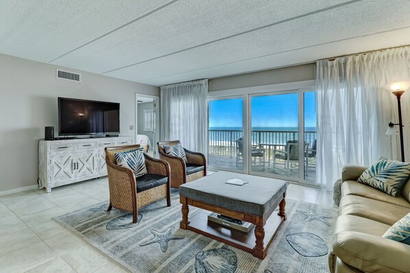 Living Room and Balcony with Ocean View