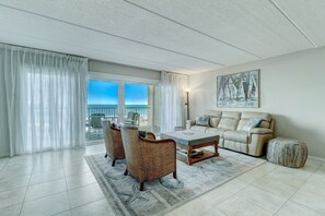 Living Room and Balcony with Ocean View