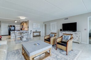 Living Room and Balcony with Ocean View