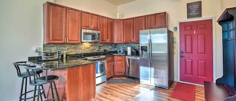 Windham Vacation Rental | 2BR | 2BA | 1,234 Sq Ft | Flight of Stairs to Enter