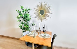 Large space for dining with family and friends