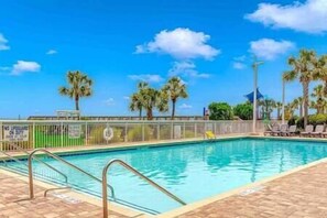 Oceanfront pool deck!