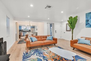 Sofa seating for 6 in living room