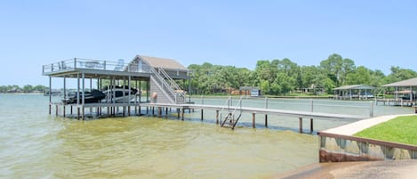 Oh, the fun you will have with a private dock and easy access into the water!