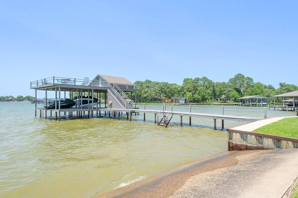 Oh, the fun you will have with a private dock and easy access into the water!