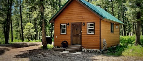 You’ll have the place to yourself with two acres nestled in the woods. 