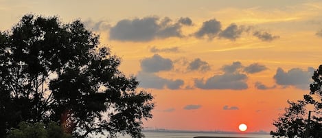 Sun setting on the Bay.