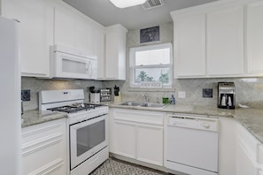 Spacious kitchen with everything you will need to cook with! 