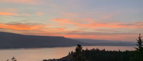 Beautiful Sunset from the main patio at The Red Cottage at La Casa 